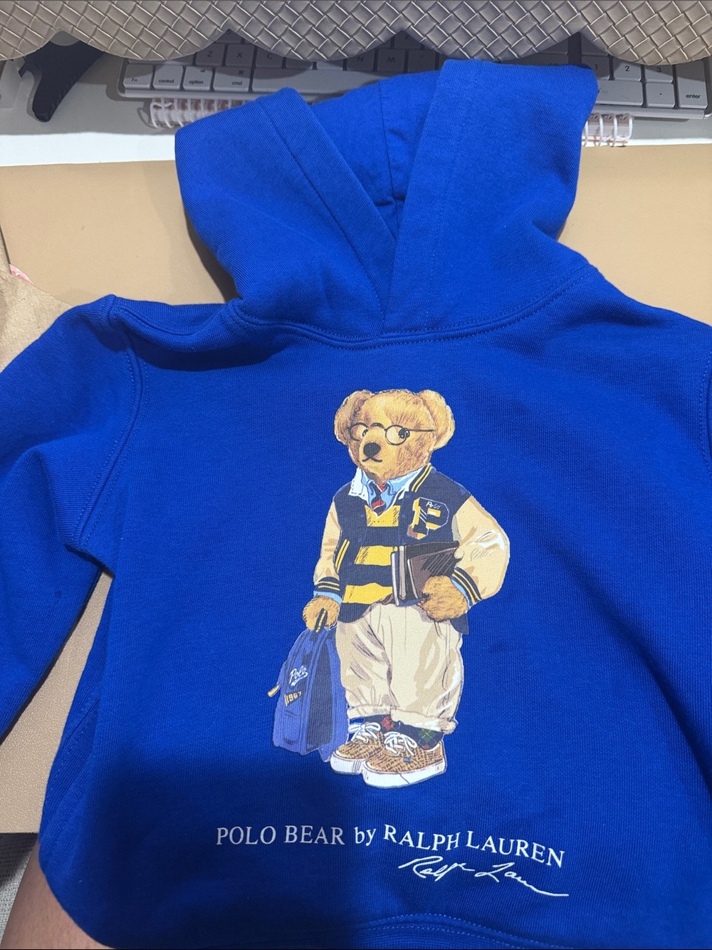Ralph Lauren Royal Blue Polo Bear Hoodie